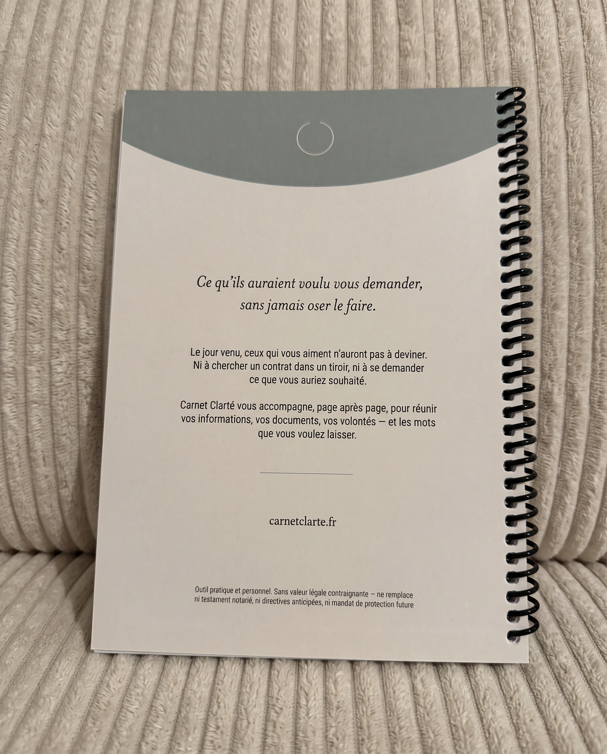 Carnet Clarté – Édition imprimée A5